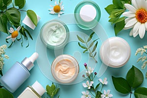 Skin care neck massage cream, anti aging blush. Face maskbody essence. Beauty toilet paper Product mockup skin biopsy