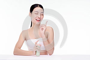 skin care product pump bottle