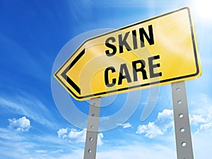 Skin care sign