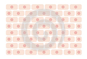 Skin cell pattern flat illustration