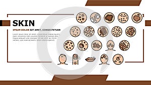 Skin Disease Symptom Landing Header Vector