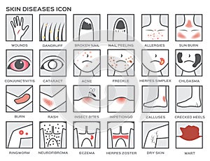Skin diseases icon