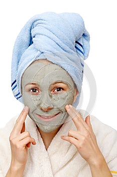 Skin firming clay facial mask