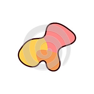 Skin lesion colour variation RGB color icon