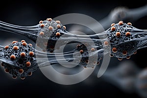 Skin-like Polymer Texture with Embedded Molecular Structures and Organic Geometry 05