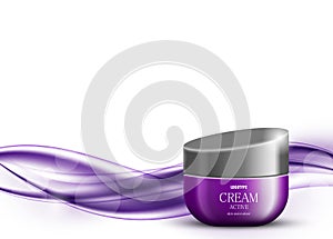 Skin moisturizer cosmetic ads template