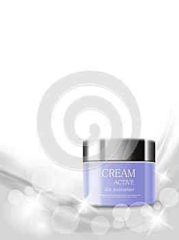 Skin moisturizer cosmetic ads template