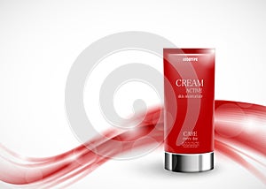 Skin moisturizer cosmetic ads template