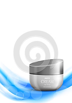 Skin moisturizer cosmetic ads template