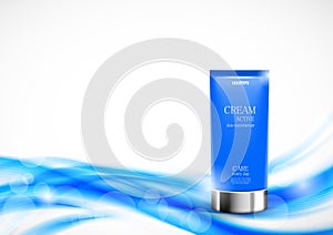 Skin moisturizer cosmetic ads template