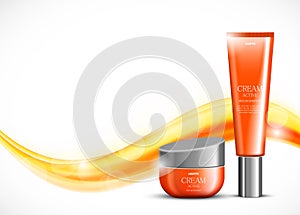 Skin moisturizer cosmetic ads template