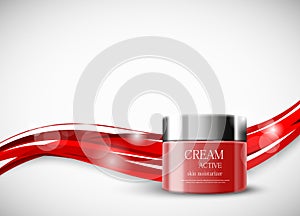 Skin moisturizer cosmetic ads template