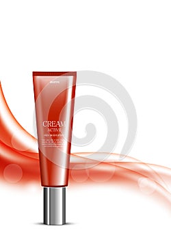 Skin moisturizer cosmetic design template