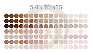 Skin Tone Colors Swatches