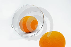 Skin using orange peel rough for symbolize of skin. Anti-cellulite creative concept