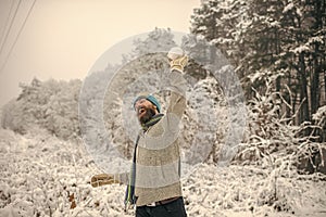 Skincare, beard care in winter