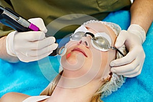 Skincare face laser cosmetology photo