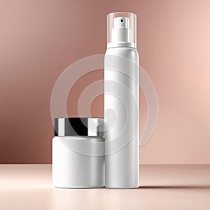 Skincare makeup product, generic packaging mockup product shot