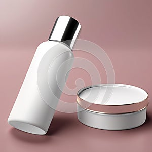 Skincare makeup product, generic packaging mockup product shot