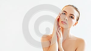 Skincare procedure aesthetic cosmetology woman