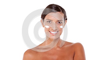 Skincare Young Caucasian woman