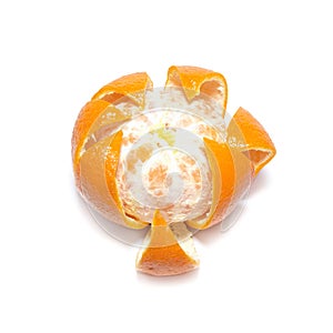 Skined orange mandarin