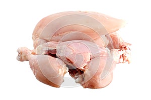 Skinless chicken part