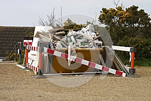 Skip full of rubbish