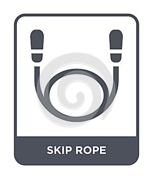 skip rope icon in trendy design style. skip rope icon isolated on white background. skip rope vector icon simple and modern flat