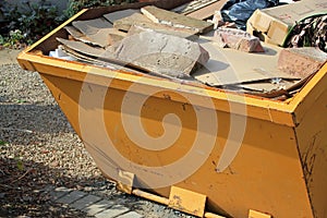 Skip for rubbish