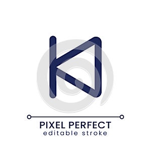 Skip to start pixel perfect linear ui icon