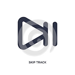 skip track icon on white background. Simple element illustration from arrows concept