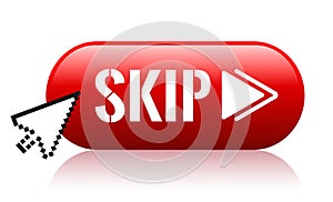 Skip vector web button