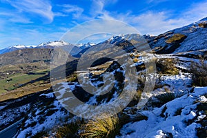 Skipper Road Lookout, offering a stunning view of Speargrass Flat and surrounding mountains