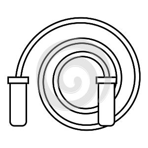 Skipping rope icon, outline style