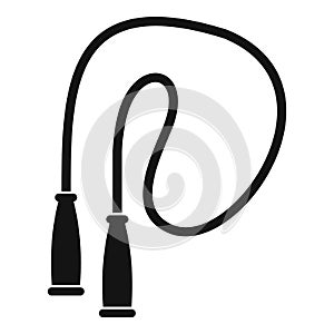 Skipping rope icon, simple style