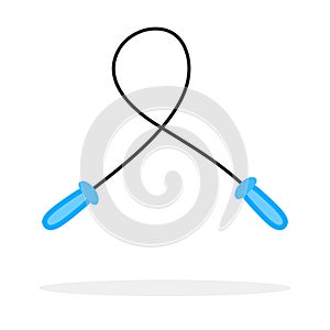 Skipping rope isolated vector