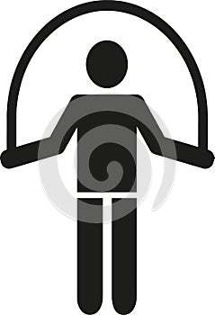 Skipping rope pictogram