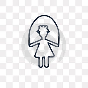 Skipping Rope vector icon isolated on transparent background, li