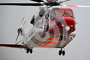 Skipsea, Yorkshire, UK, May 2023. Coastguard resue operation.