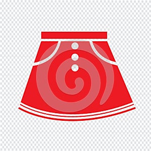 Skirts icon Illustration sign design