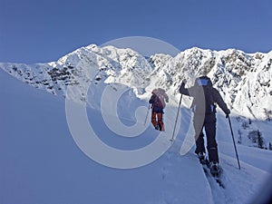 Skitour in the Mangfall Mountains