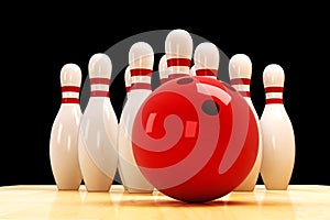 Skittle and Bowling Ball