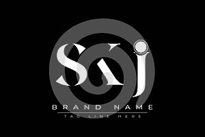 SKJ abstract letter logo design