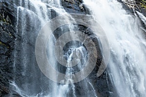 Skjervefossen waterfall falling blur water close photo