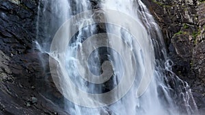 Skjervsfossen norwegian landmark cascade waterfall