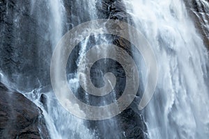 Skjervsfossen waterfall falling blur water close photo
