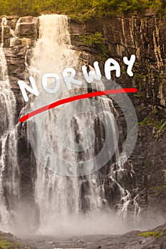 Skjervsfossen Waterfall - Norway