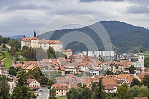 Skofja Loka castle and town in Slovenia