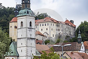 Skofja Loka castle and town in Slovenia